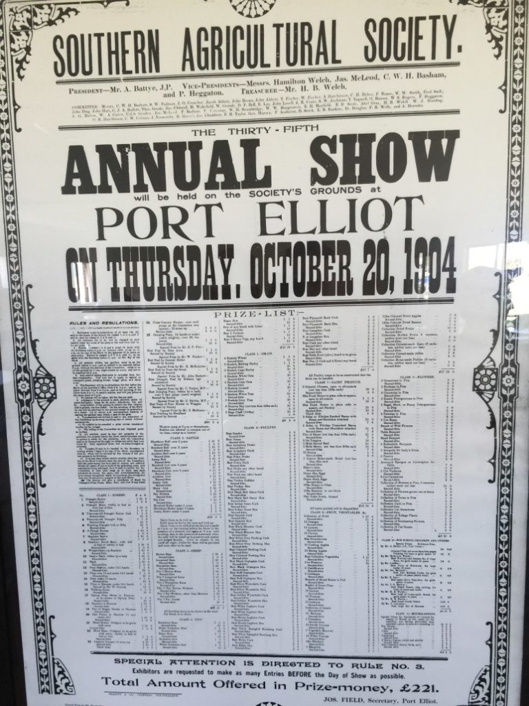 Port Elliot Show Program